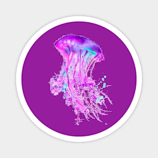 Bright Jellyfish Magnet